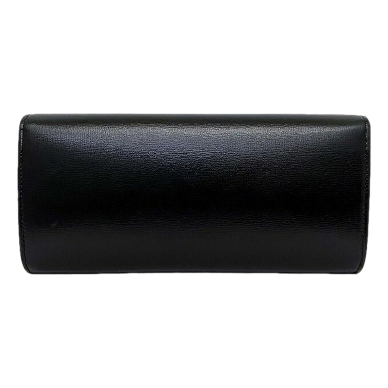 GG Black Leather Broadway Clutch
