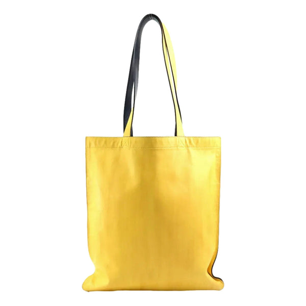 Pack Yellow Box Leather Shopping Large Tote Bag