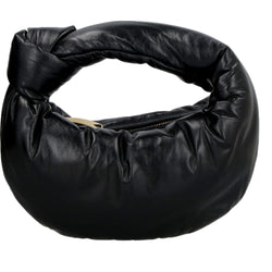 Jodie Mini Padded Top-Handle Handbag Black Nappa Leather