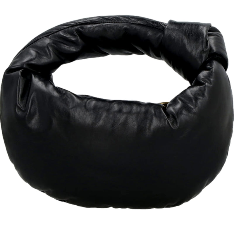 Jodie Mini Padded Top-Handle Handbag Black Nappa Leather