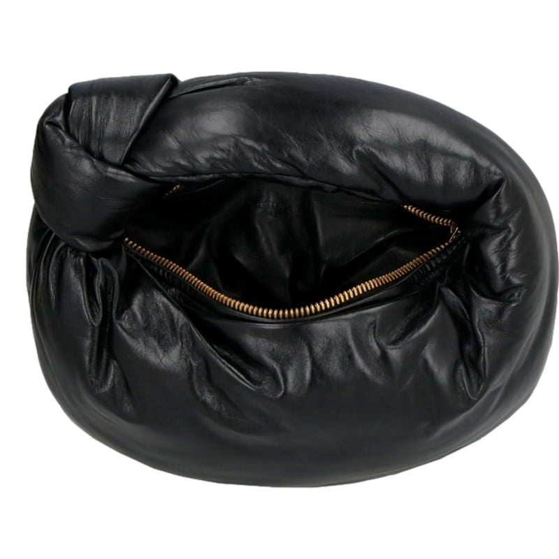 Jodie Mini Padded Top-Handle Handbag Black Nappa Leather