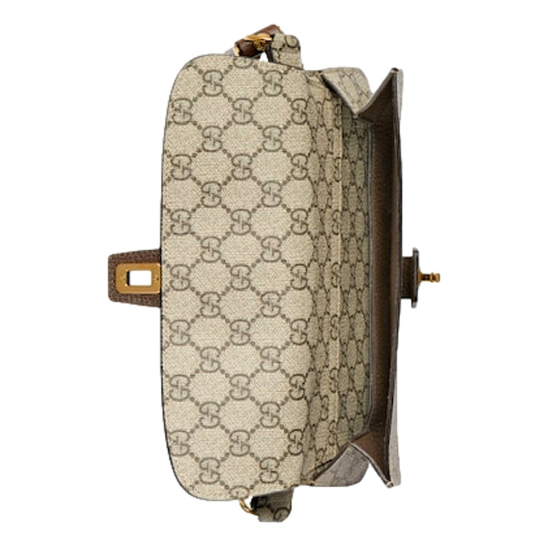GG Supreme Blondie Canvas Belt Bag Brown Beige Size 70