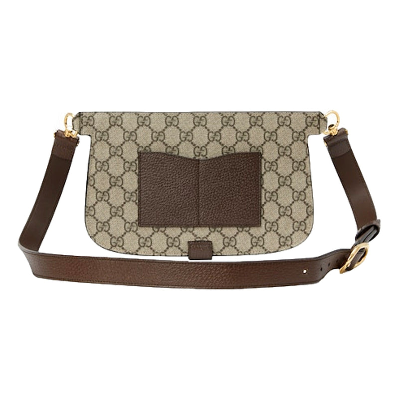 GG Supreme Blondie Canvas Belt Bag Brown Beige Size 70