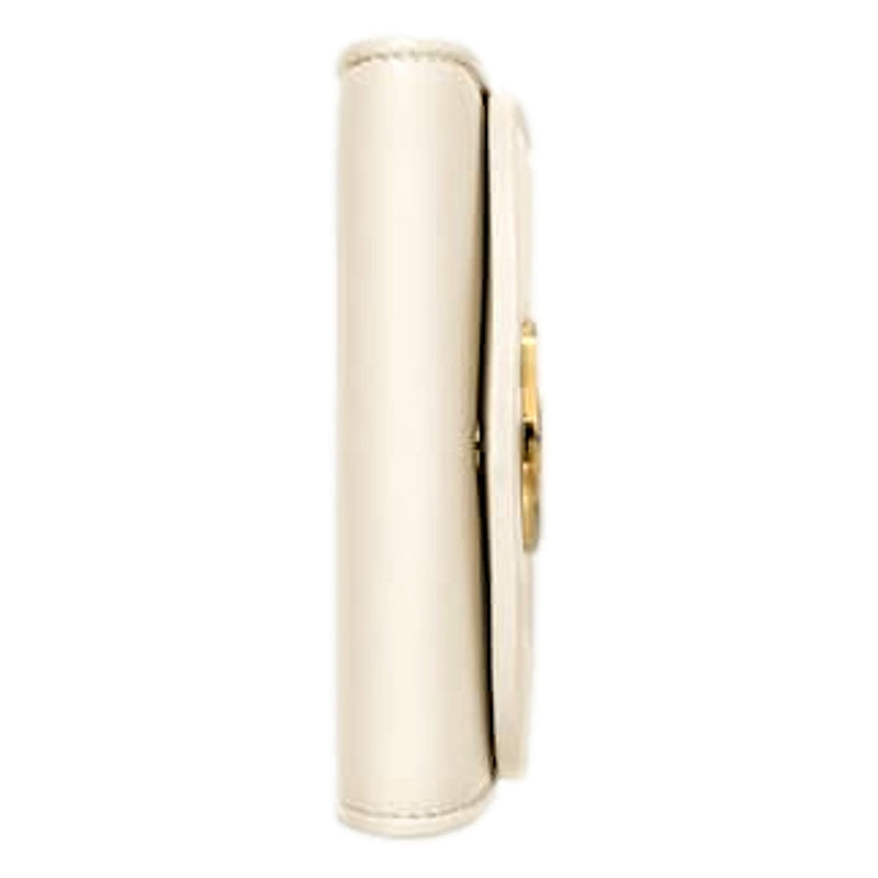 GG Blondie Medium Ivory Leather Wallet On A Chain