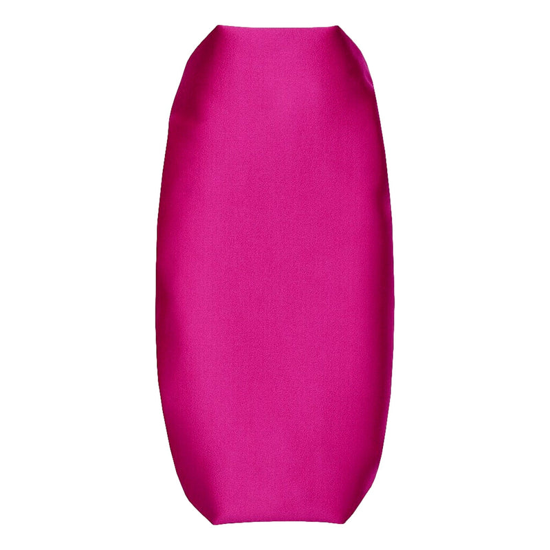 Broadway Fuchsia Satin Crystal Bow Clutch Chain Shoulder Bag