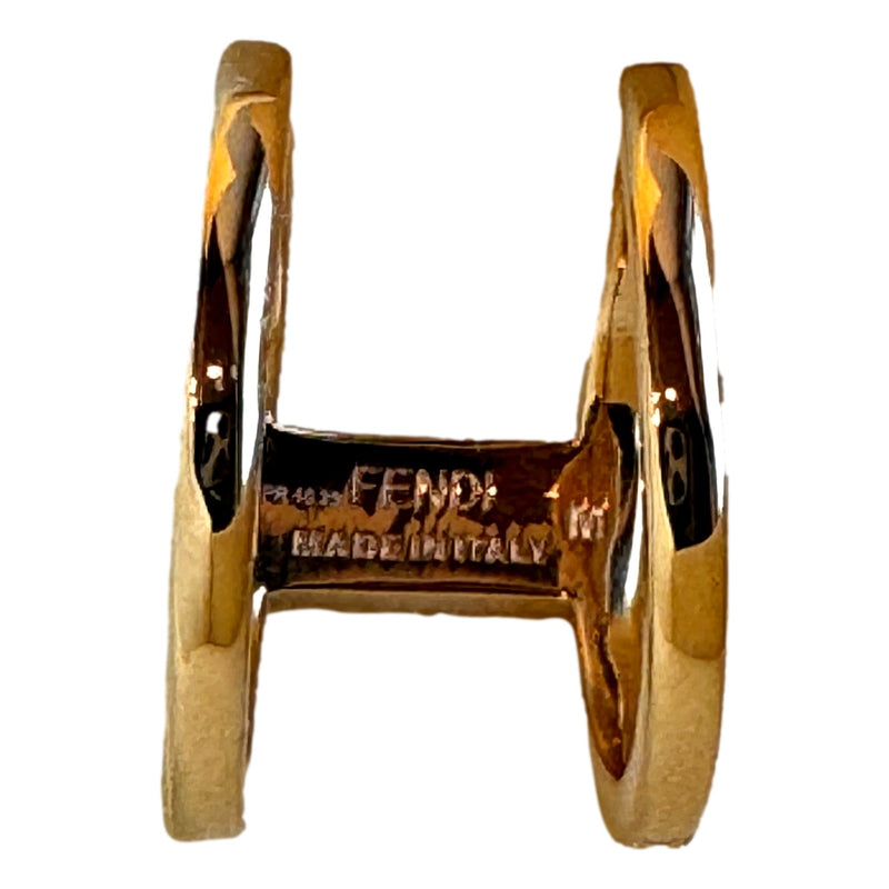 FF Oro Soft Logo Black and Gold Ring Medium