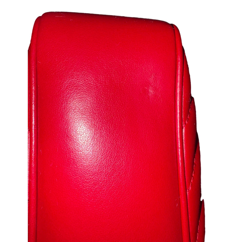 Calfskin Matelassé Monogram Lou Camera Bag Rouge Eros