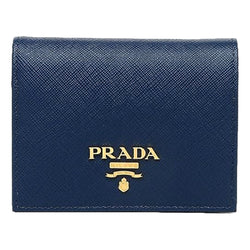 Womens Saffiano Multi-Color Folding Wallet Bluette Blue and Astrale