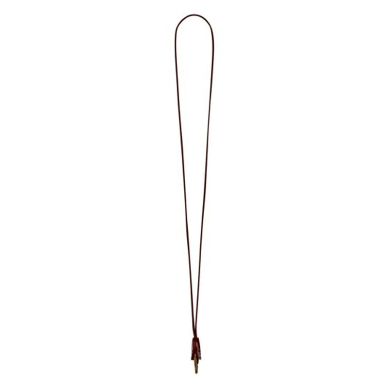 Opyum Red Patent Leather Heart Keyring Necklace