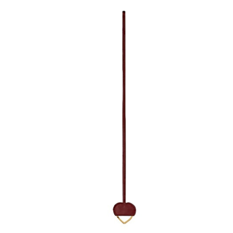 Opyum Red Patent Leather Heart Keyring Necklace