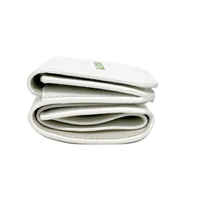 Everyday White Leather Logo Mini Trifold Wallet