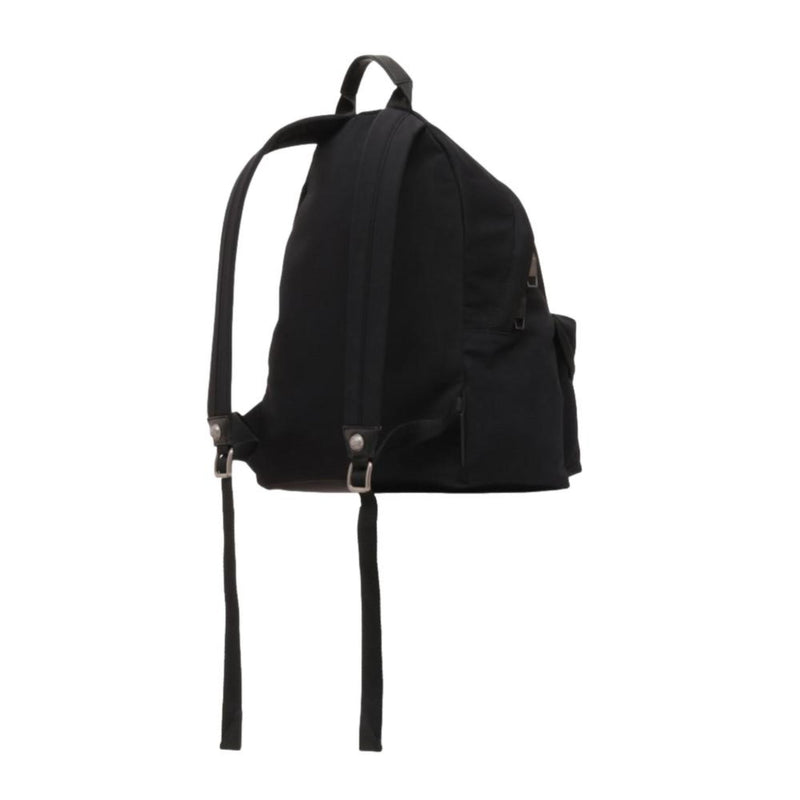 B-Back Black Nylon White Logo Backpack