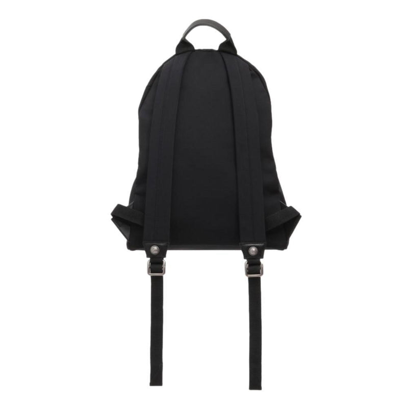 B-Back Black Nylon White Logo Backpack