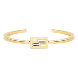 Baguette Crystal and Gold Small Cuff Bracelet