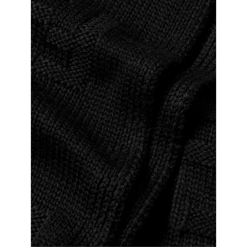 FF Karl Nero Jacquard Wool Scarf