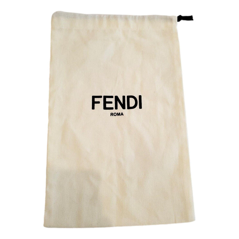 FF Print Nero and Bianco Knitted Wool Scarf