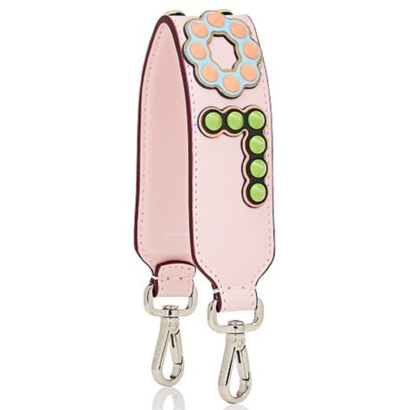 Mini Strap You Pink Peonia Multicolor "LOVE" Studded Leather
