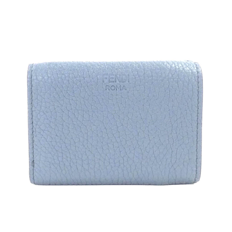 Selleria Leather Sky Blue Micro Trifold Wallet