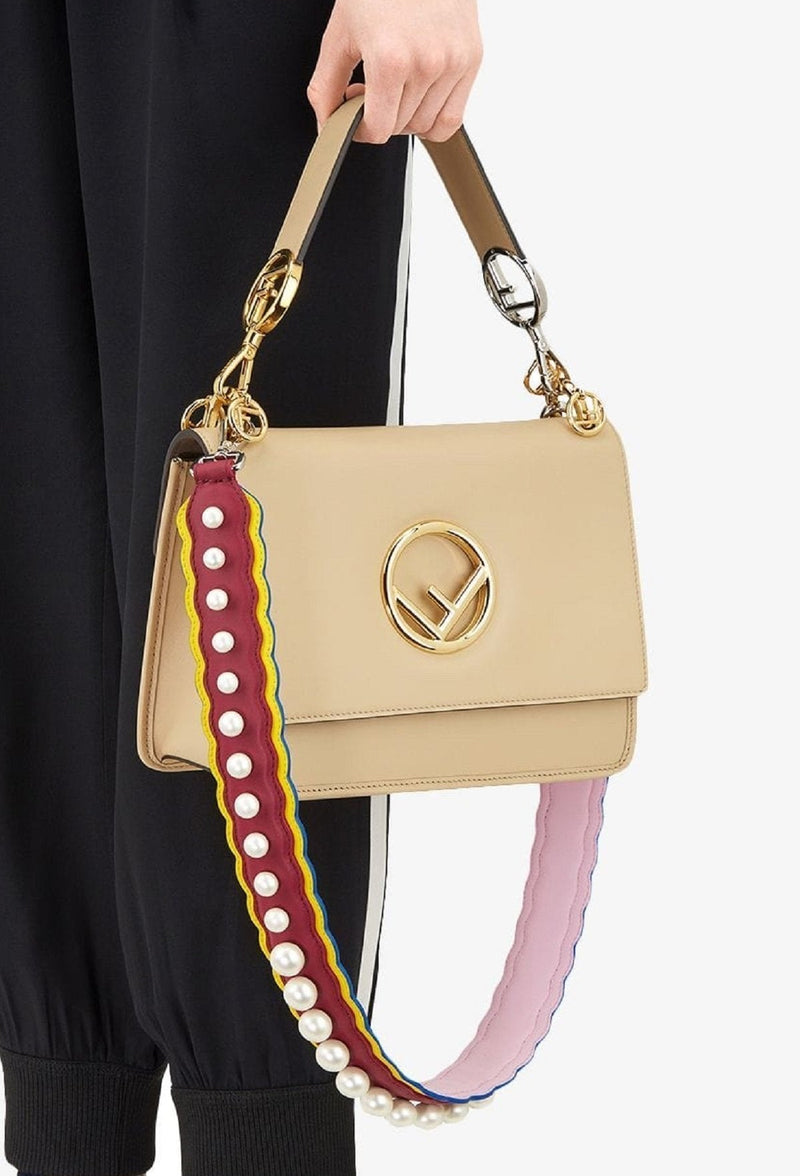 Strap You Pearl Embellished Black Cherry Lemon Shoulder Strap