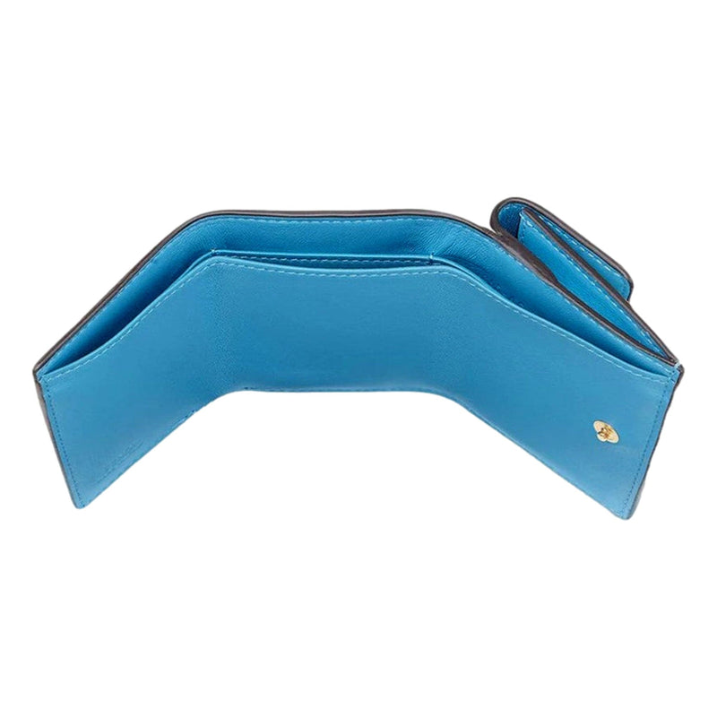 Vertigo Baguette Multicolor Leather Small Trifold Wallet