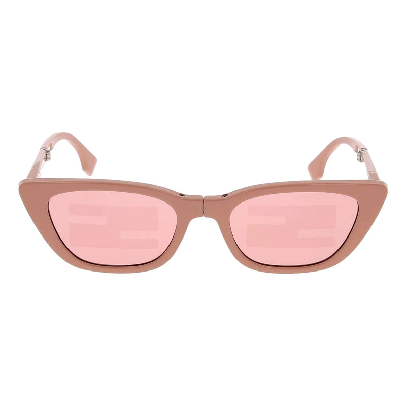 Injected Touch of FF Pink and Silver Sunglasses