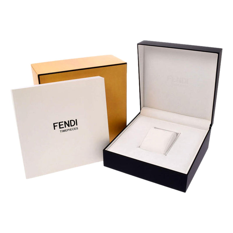Fendimania Baguette Black Nylon Timepiece Watch