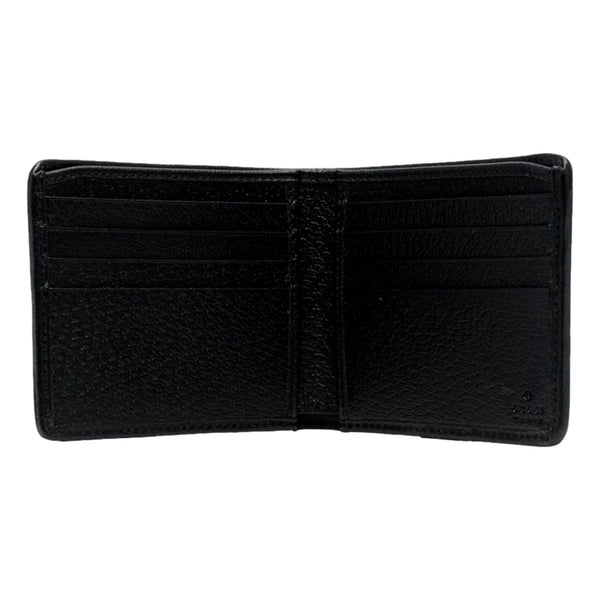 Jumbo GG Canvas Leather Black Bifold Wallet