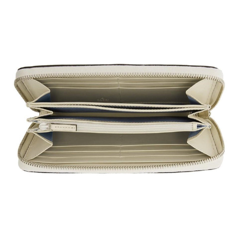 Sega Guccy Stars White Moon Gold Zipper Leather Wallet
