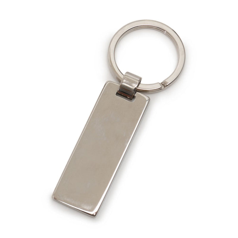 Rubino Red Enamel Silver Metal Keyring Keychain