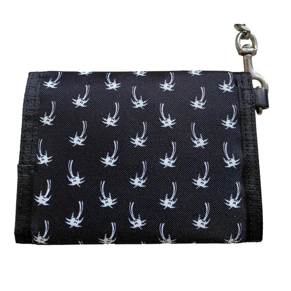 Buffalo Palm Tree Black Nylon Chain Trifold Wallet