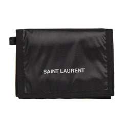 Nuxx Black Nylon Chain Trifold Wallet