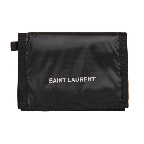 Nuxx Black Nylon Chain Trifold Wallet