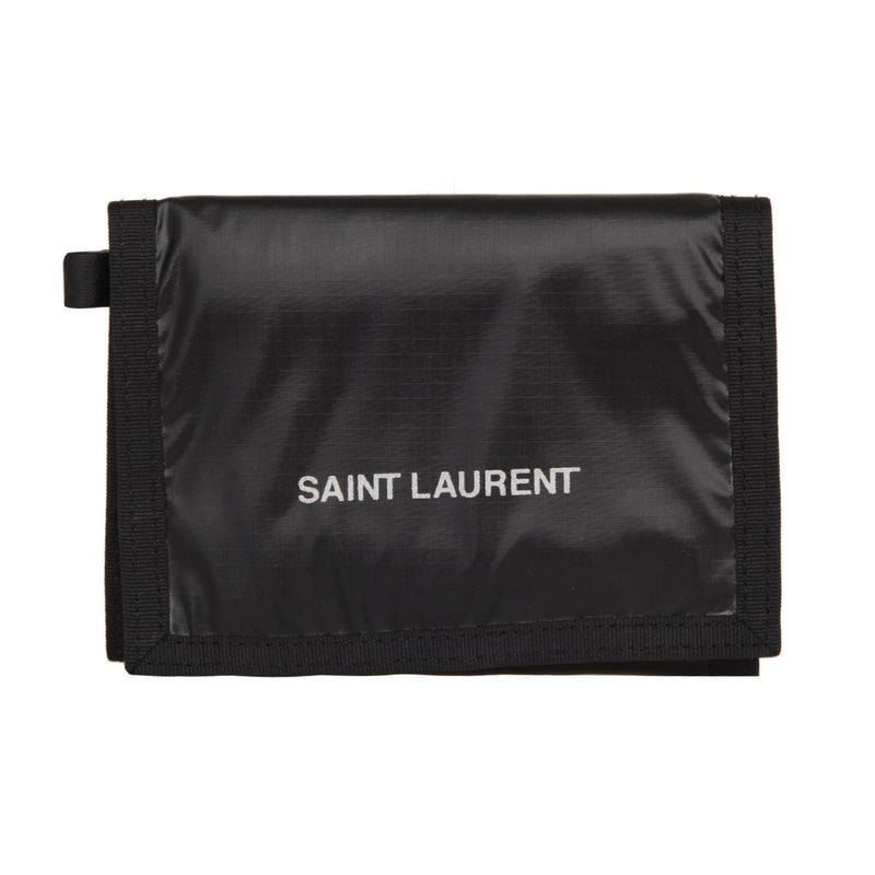Nuxx Black Nylon Chain Trifold Wallet