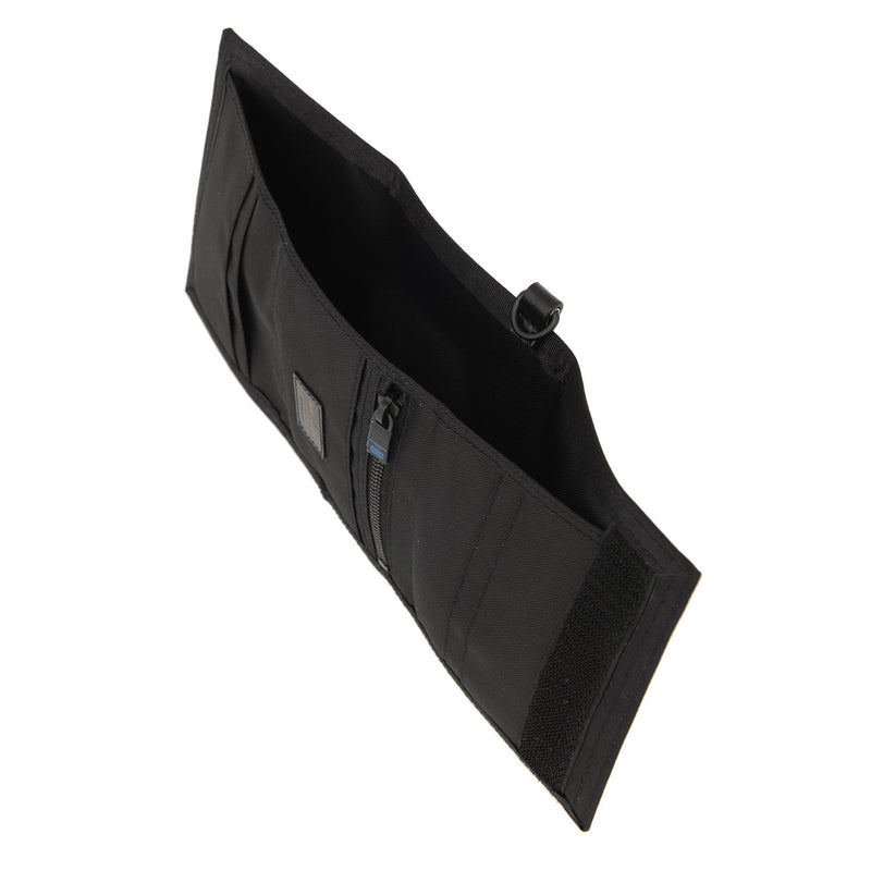 Nuxx Black Nylon Chain Trifold Wallet