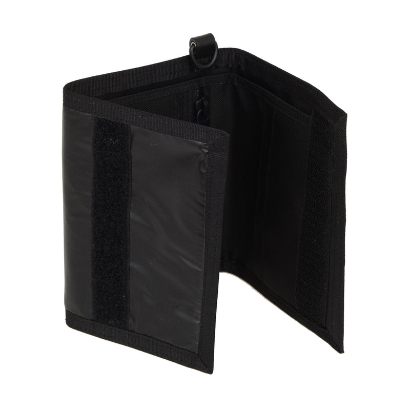 Nuxx Black Nylon Chain Trifold Wallet