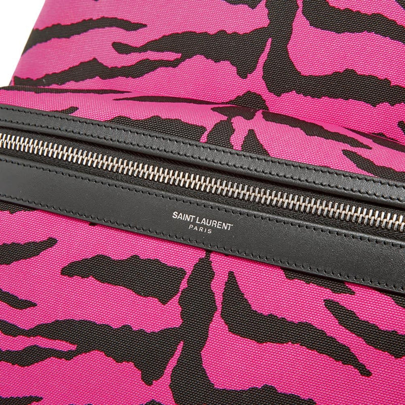 Unisex Pink Zebra City Backpack