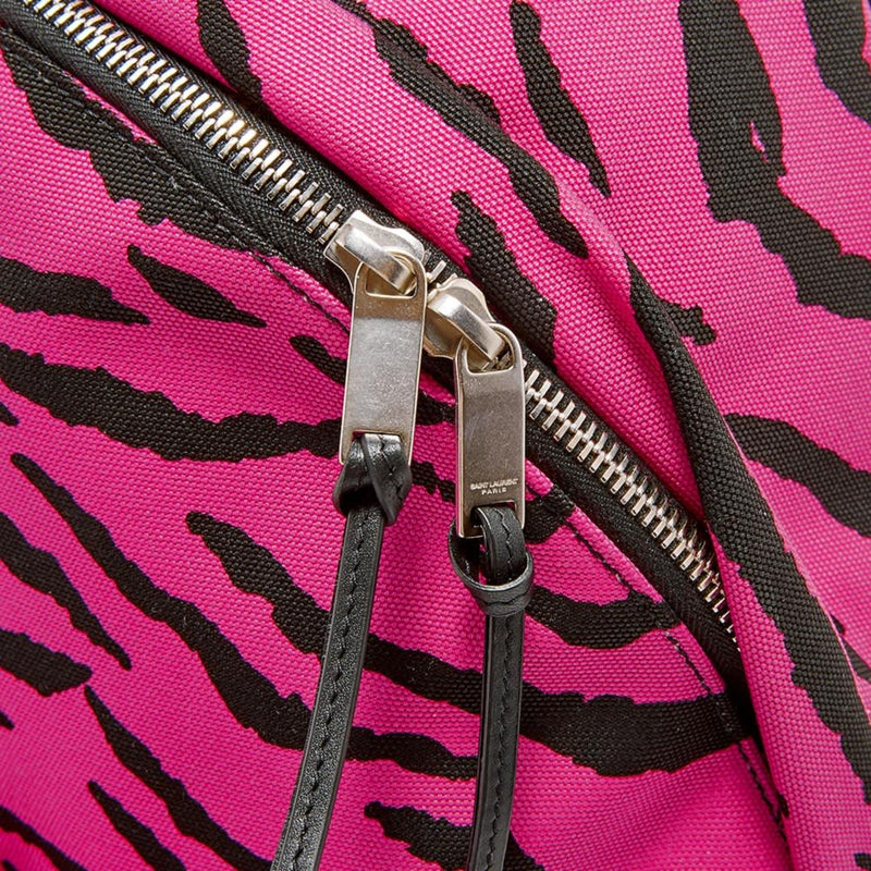 Unisex Pink Zebra City Backpack