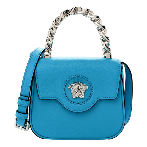 Blue La Medusa Mini Top-Handle Bag