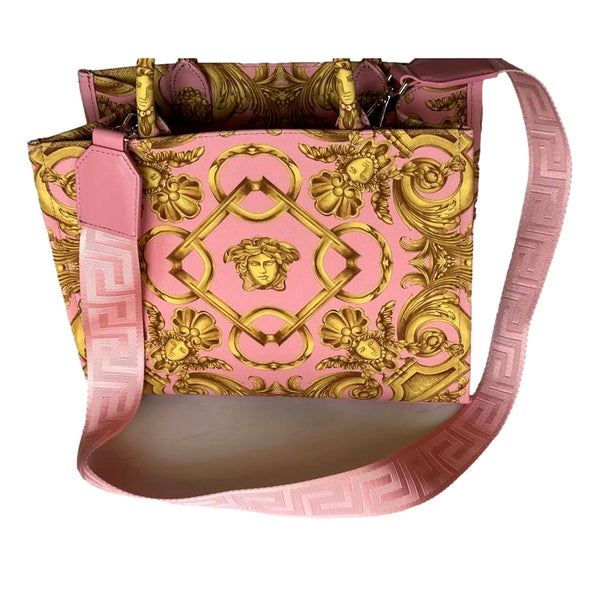 Pastel Pink Signature Print Small Canvas Tote
