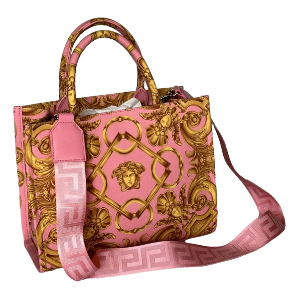 Pastel Pink Signature Print Small Canvas Tote